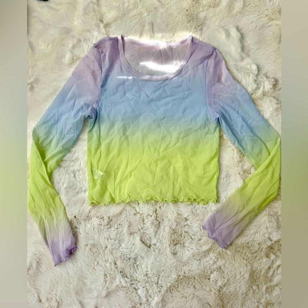 AERIE Magic Mesh Top with AERIE Bandeau SIZE Medium Coverup